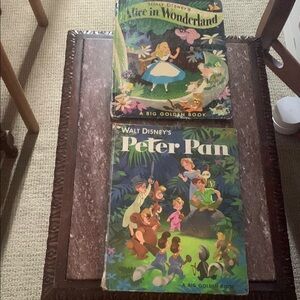 Vintage Walt Disney's Alice in Wonderland and Peter Pan Books